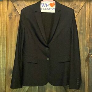 Ann Taylor Suit Jacket Blazer Black Lined size 10